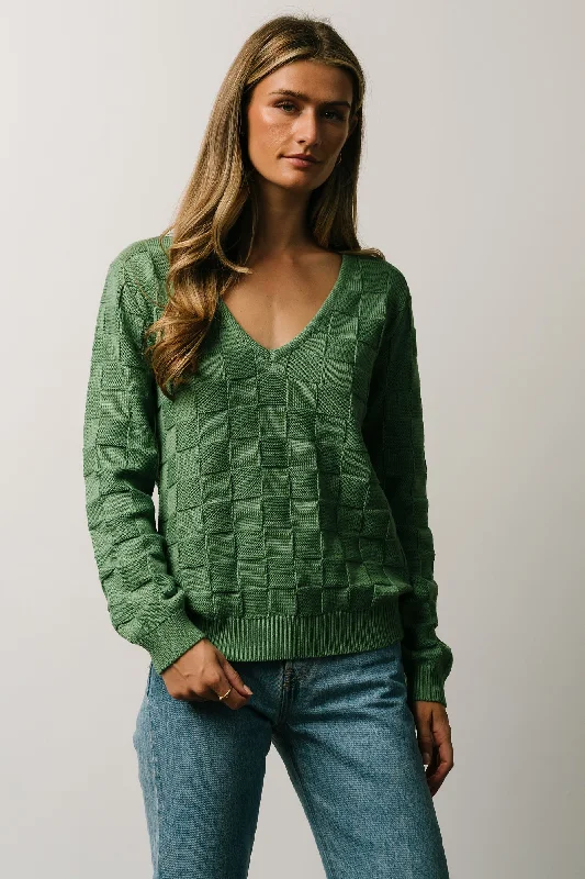 Troy Knit Sweater | Green Feminine Women's Style 