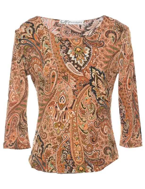 Paisley Top - M Dapper Women's 1920S