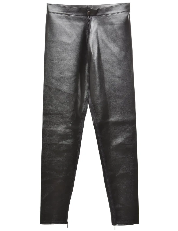 Black Trousers - W28 L31 Edgy Women's Punk