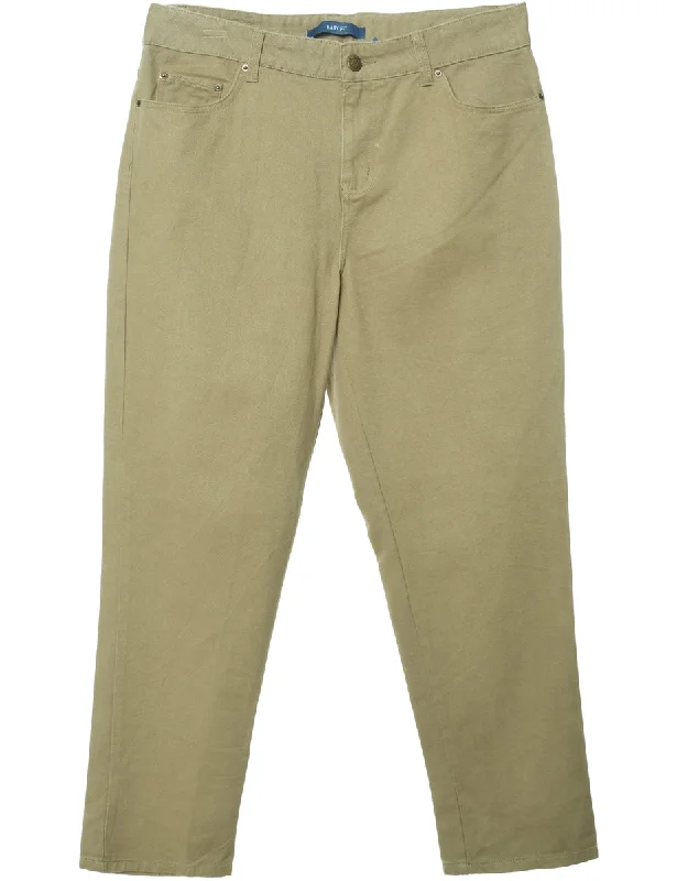 Brown Bill Blass Straight Fit Jeans - W36 L31 Monochromatic All - in - one