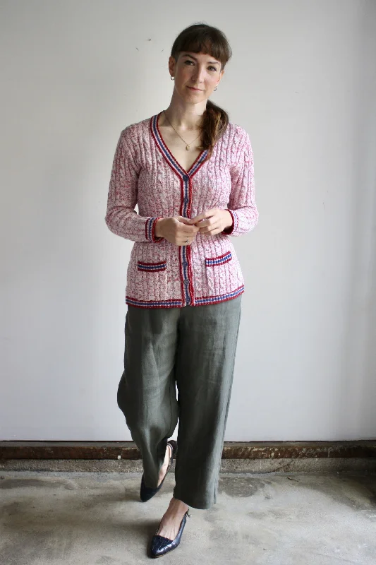 Varsity Cable Cardigan Earthy Women's Hemp - based