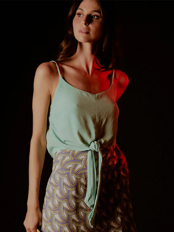 SLIP BLOUSE Monochromatic All - in - one