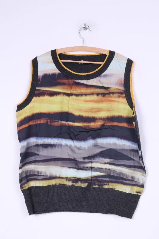 Eugen Klein Womens 20 2XL Sleeveless Grey Vets Shirt Top Multicolor Front Cool Women's Skate Eugen Klein Womens 20 2XL Sleeveless Grey Vets Shirt Top Multicolor Front Cool Women's Skate