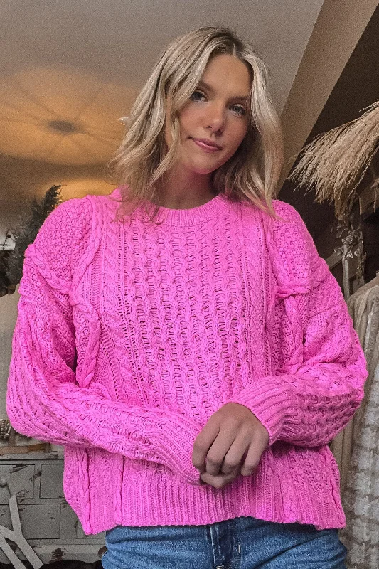 Wanda Pink Sweater Confident Women's Power
