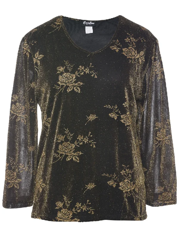 Lurex Evening Top - M Practical Women's Multi - 