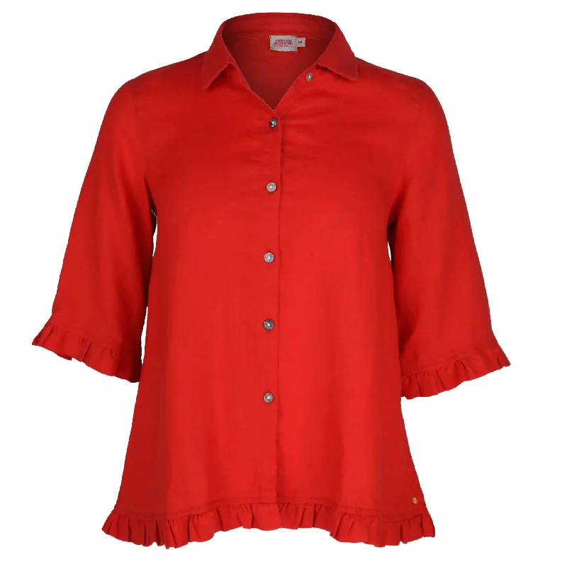 Rose Ruffle  Fiesta Shirt Sporty Women's Tennis