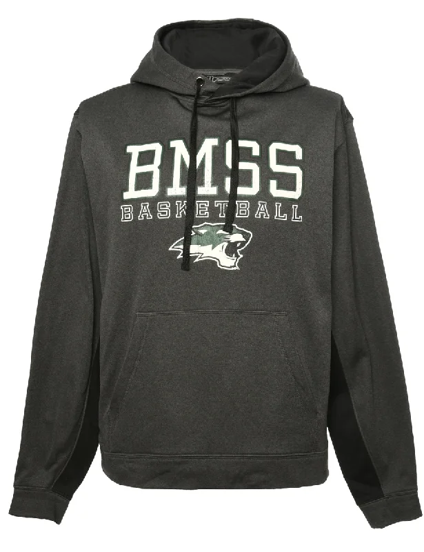 BMSS Basketball Hooded Sports Sweatshirt - L Traditional Women's Wool