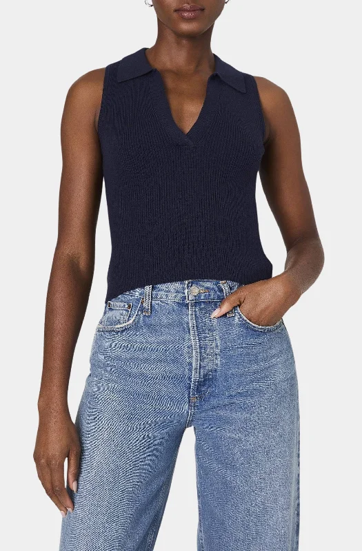 Mozza V Neck Sleeveless Sweater Refined Women's Velvet