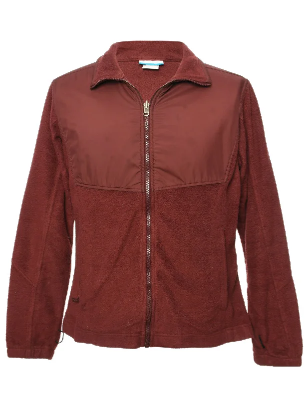 Brown Columbia Fleece Sweatshirt - L Dynamic Women's Moto
