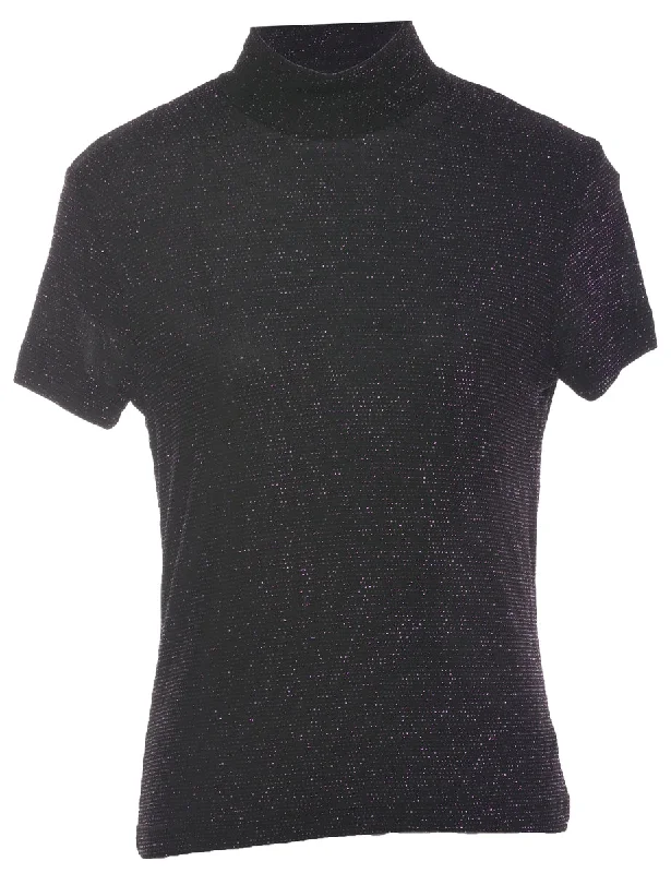 Purple Evening Top - S Stylish Women's Tropical 