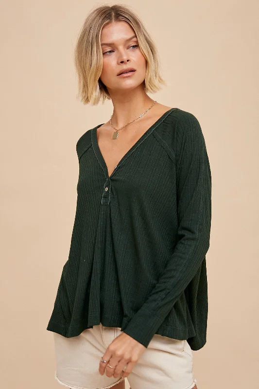 Hunter Knit Henley Elegant Women's 