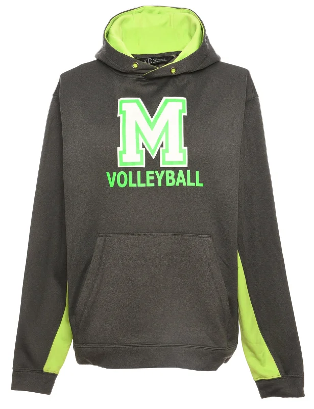 Volleyball Sports Sweatshirt - M Artistic Women's Hand - painted