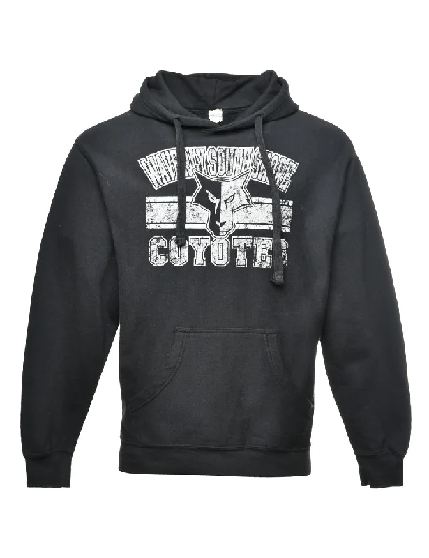 Coyotes Printed Hoodie - M Cozy Women's Winter