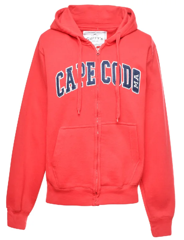 Red Cape Code Hooded Track Top - S Women
