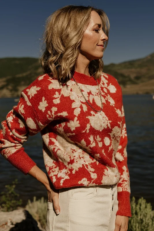 Legend Sweater | Rust Multi Sporty Women's Athleisure 