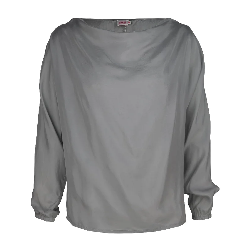 Maria Top Cupro  Grey Bold Women's Statement