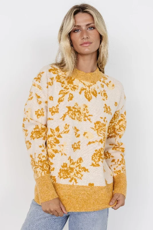 Legend Sweater | Mustard Print Street