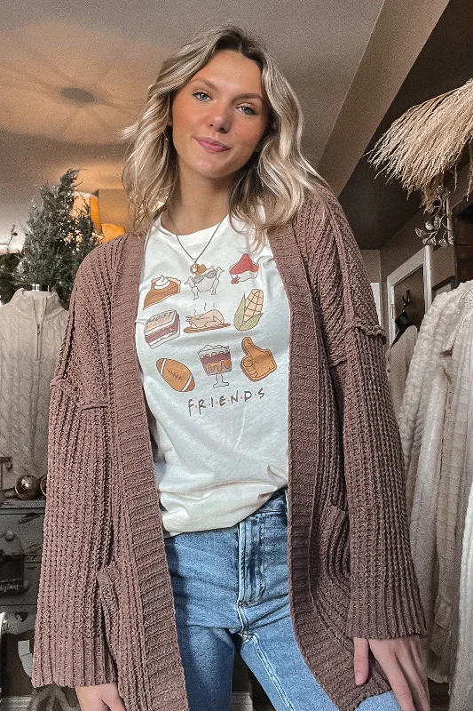 Friendsgiving Tee Tough Women's Military - inspired