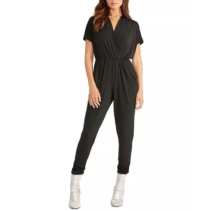 Rachel Roy Women's Pleated Jumpsuit Black Size Extra Large - X-Large