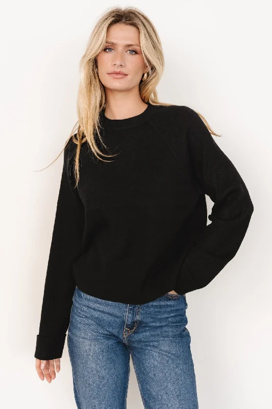 Helena Knit Sweater | Black