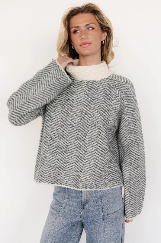 Trisha Knit Sweater | Balsam Stripe