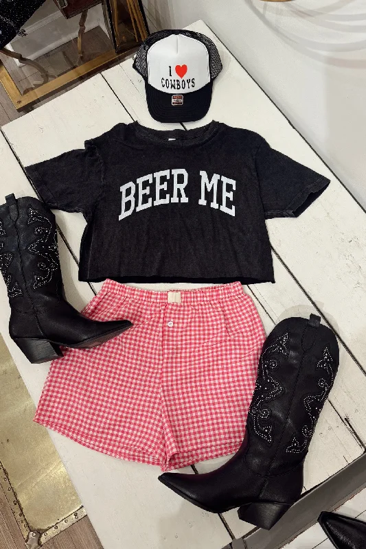 Beer Me Crop Tee